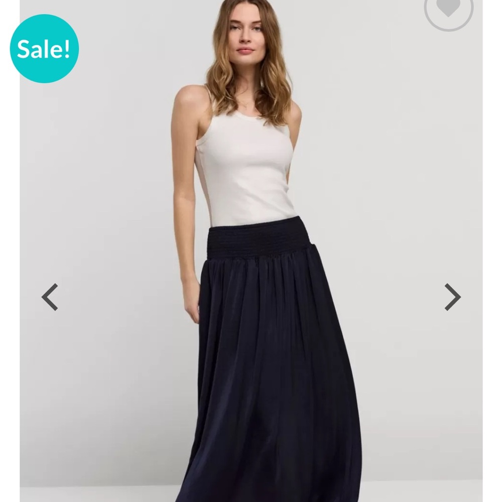 Elegant Summum navy Maxi Skirt
